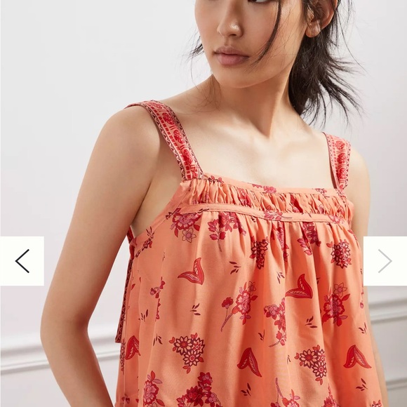 Anthropologie Clementine Floral Tiered
Babydoll Boho Lounge Tank Top size XL. - Picture 2 of 11